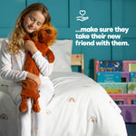 Livivo Lion Animal Style 2l Hot Water Bottle With Soft Removable Washable Cover