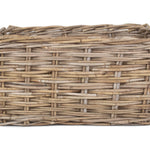 Rattan Rectangular Grey Rattan Storage Baskets | Large | Gray
