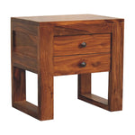 Solid Wood U-square Honey Bedside