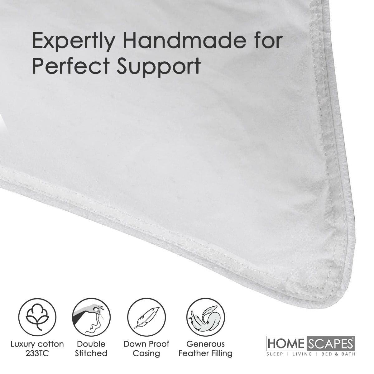Duck Feather Pillow X 4