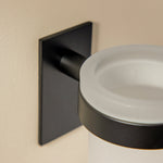 Wall-mounted Toothbrush Holder, Self-adhesive, Black, Stick Collection