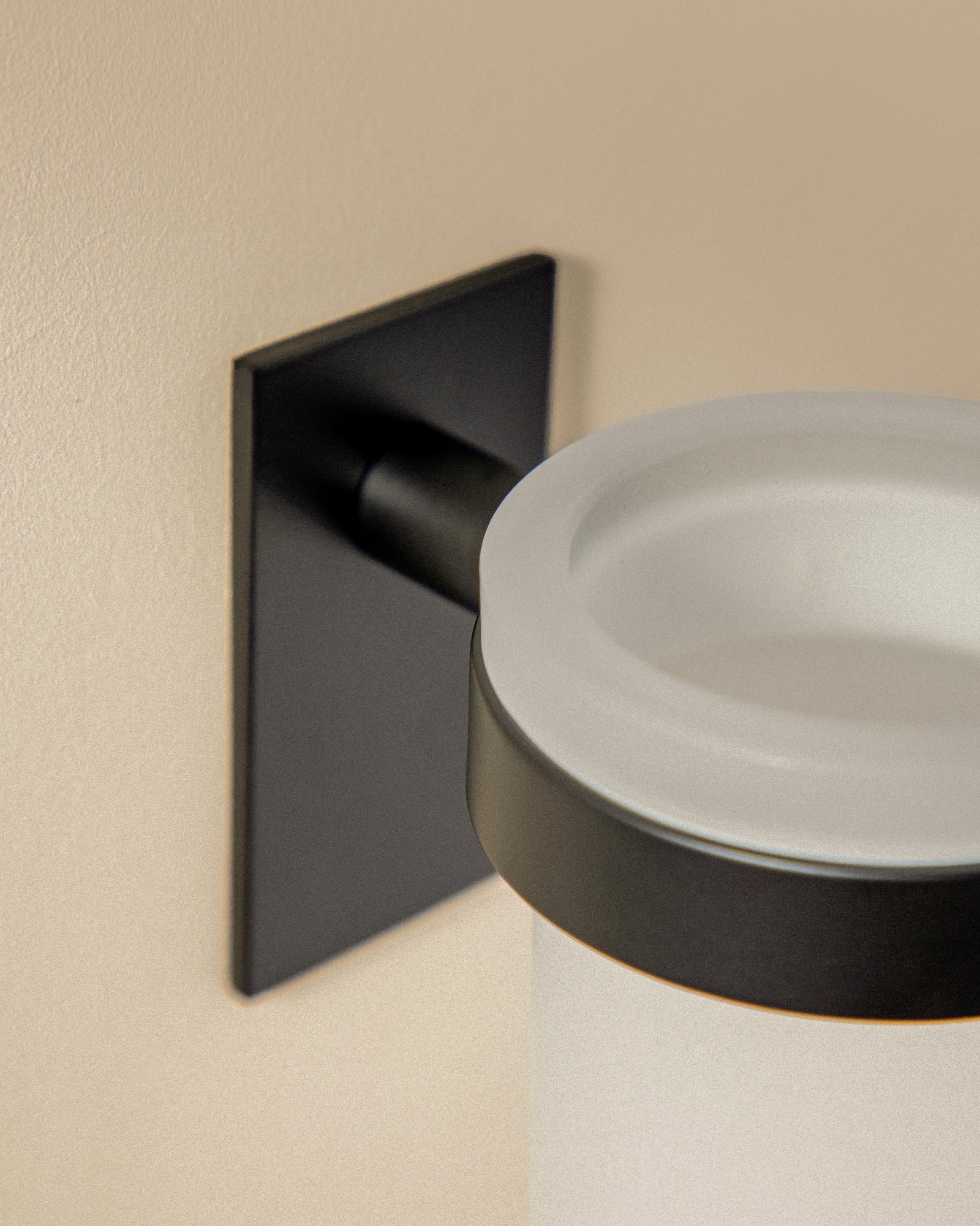 Wall-mounted Toothbrush Holder, Self-adhesive, Black, Stick Collection