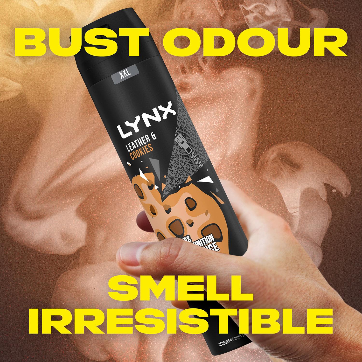 Xxl Deodorant Leather & Cookies 48h Odour Protection Bodyspray 250ml, 3 Pk