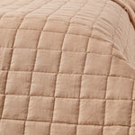 Cotton Quilted Reversible Bedspread | 200cm x 200cm | Chocolate Brown