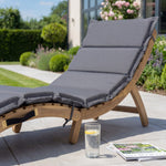 Solara Curve Sun Lounger | Grey