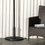 9kg Half Round Parasol Base, Black