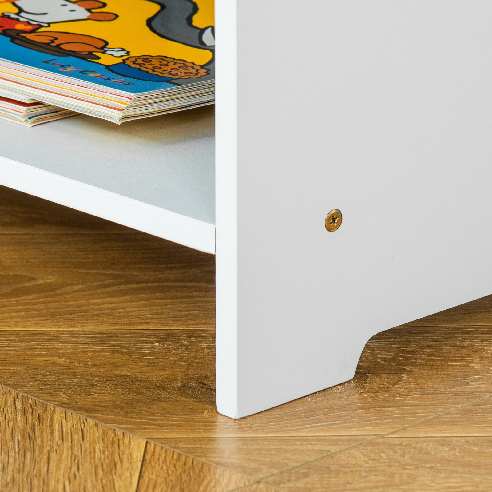 3 Pcs Kids Table & Chairs Set Toddler Furniture W/ Storage Drawers White