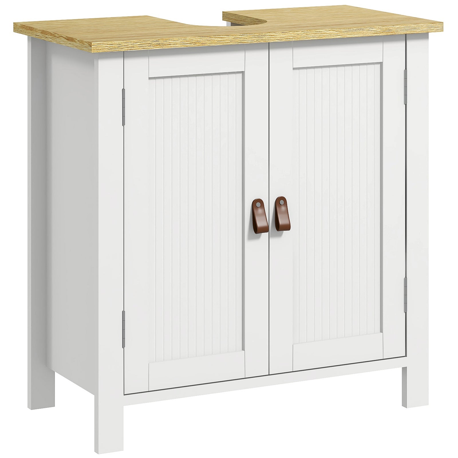 Bathroom Under Sink Cabinet With Adjustable Shelf, White