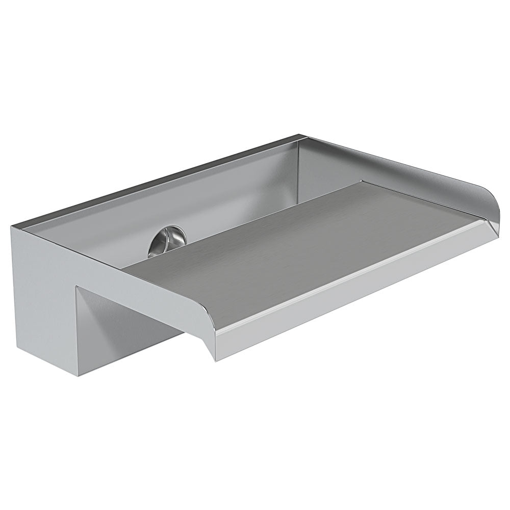 0.2-0.6m Back Entry Stainless Steel Water Blade-13 cm Spout Width | Small | Silver