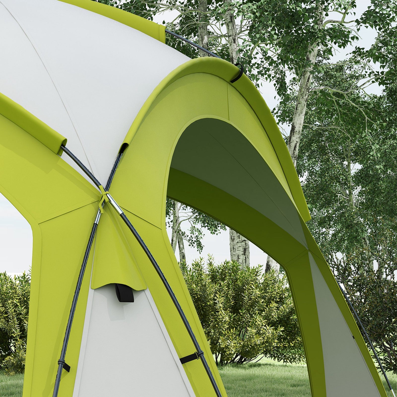 Outdoor Gazebo Event Dome Shelter Party Tent For Garden 3.5 x 3.5m | Green