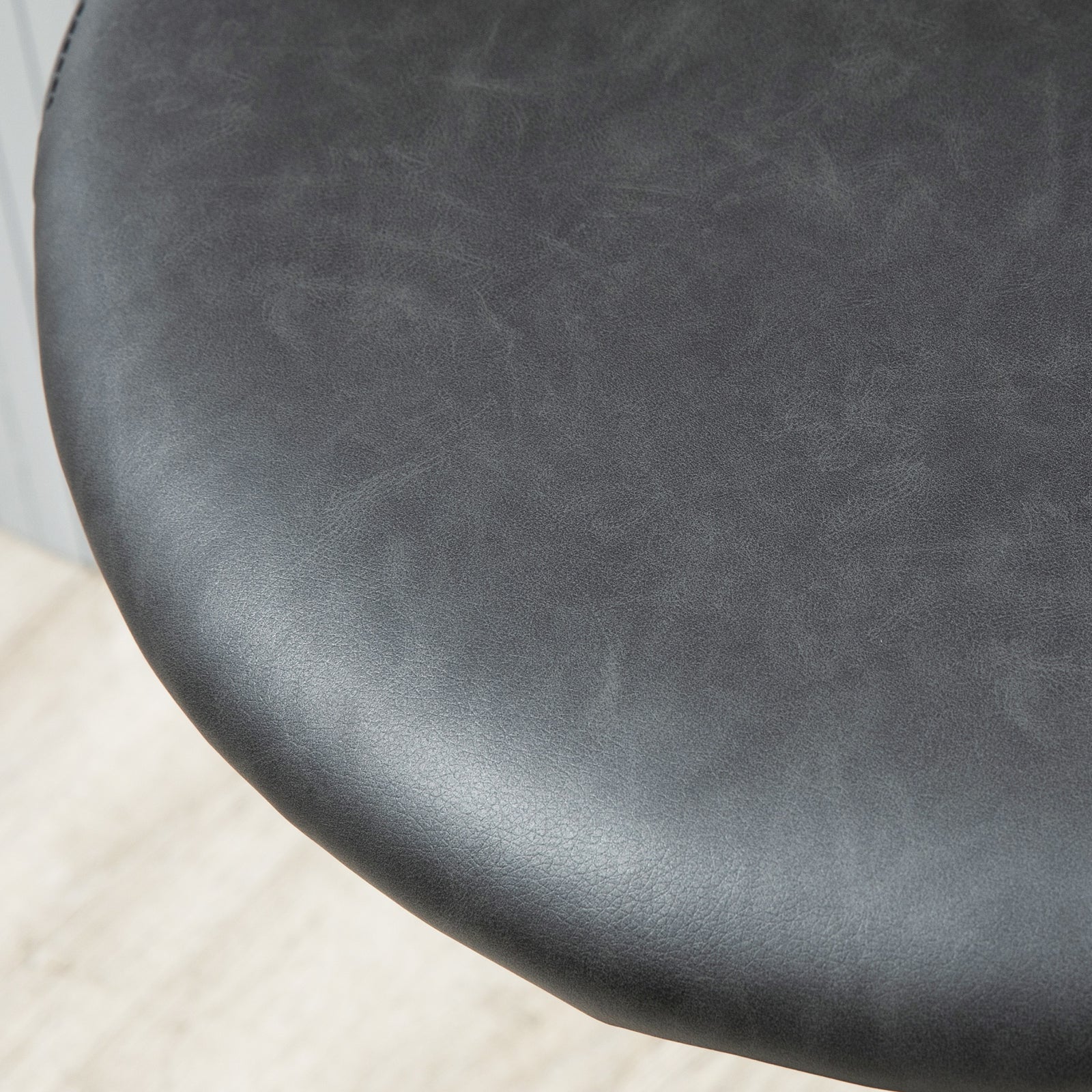 Barstools Set Of 2 Swivel Pu Leather