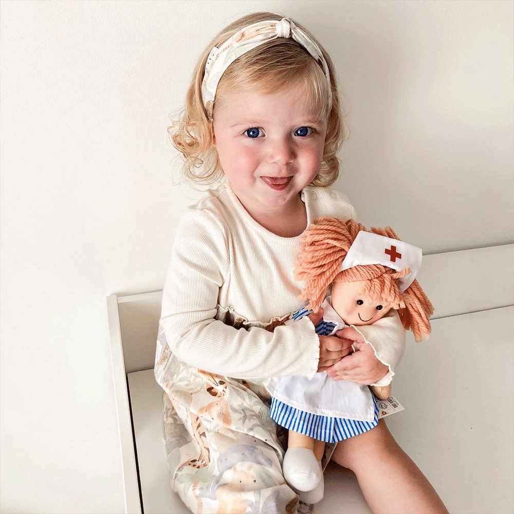 Nurse Nancy - Small Soft Plush Ragdoll, 28cm Tall