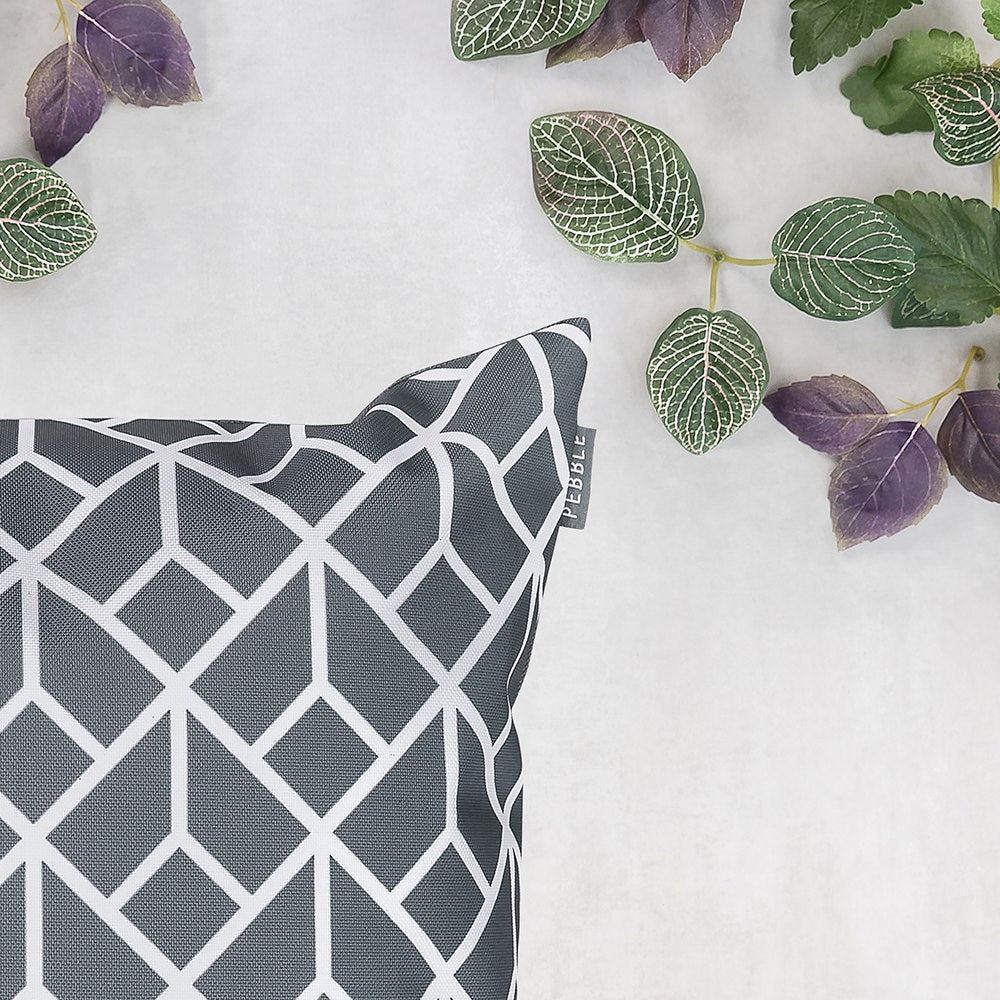 Art Deco Geometric Print Outdoor Cushion