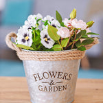 16cm Zinc Plant Pot