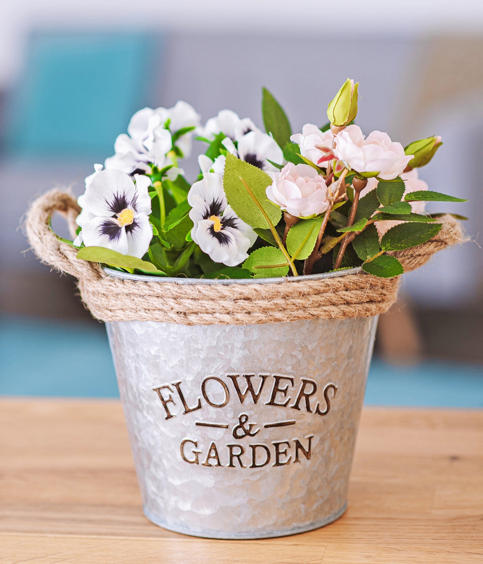 16cm Zinc Plant Pot