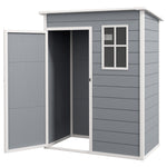 5' X 3' Garden Shed With Floor, Lockable Door, Window & Vent