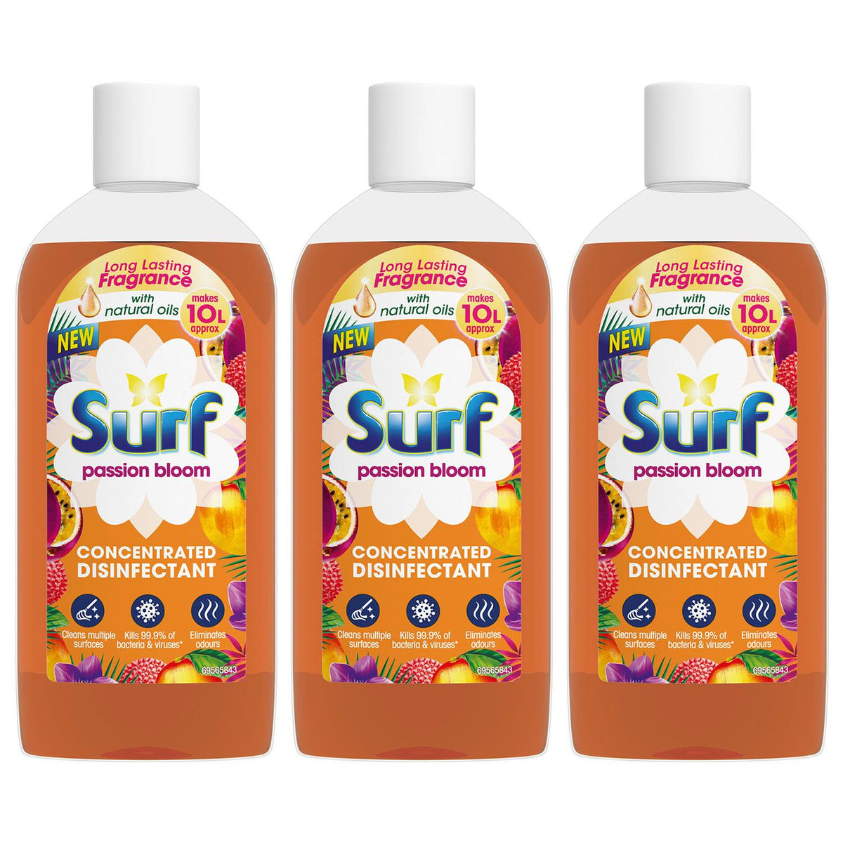 Concentrated Disinfectant Passion Bloom Multi-purpose Cleaner, 240ml, 3pk | Set of 3