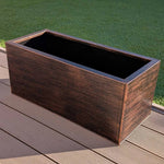 Zinc Galvanised Trough Planter | 75cm x 32cm x 32cm | Antique Copper