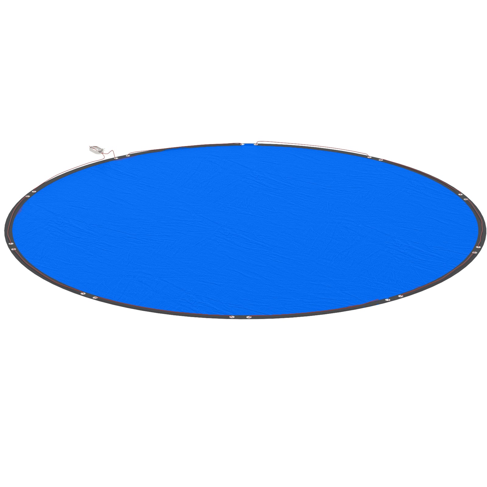 10 Ft Round Swimming Pool Cover With Secure Rope, Tightener