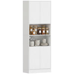 170cm Kitchen Pantry Cabinet With Soft-close Hinges | White