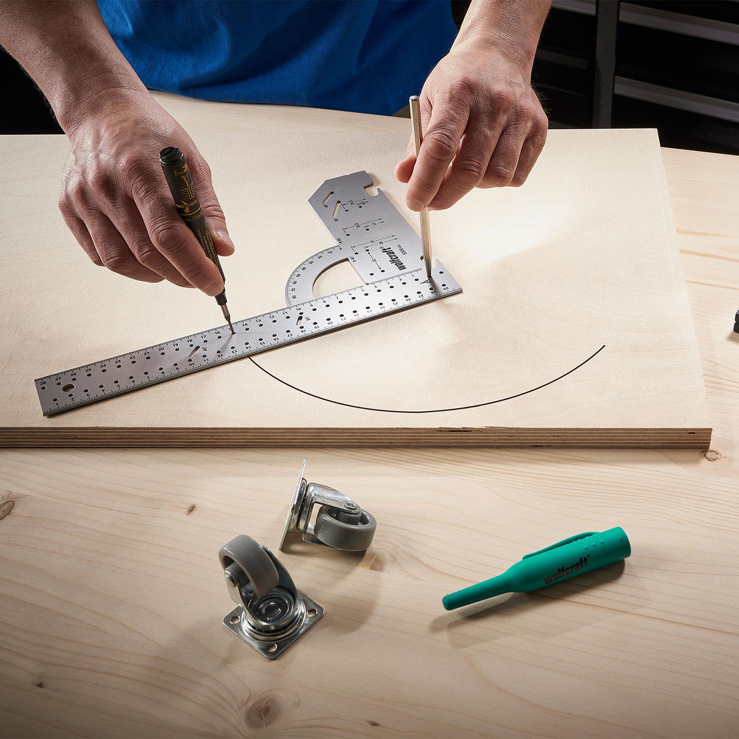 Measuring & Dowelling Project Set With Dowelmaster And Angle Square