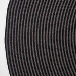 Handmade Woven Spiral Braided Rug | 150cm | Black & Grey