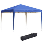 3 X 3m Garden Pop Up Gazebo Height Adjustable Marquee | Blue