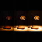 Dimmable Candle Warmer Lamp With Timer | Walnut