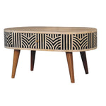 Solid Wood Edessa Bone Inlay Coffee Table