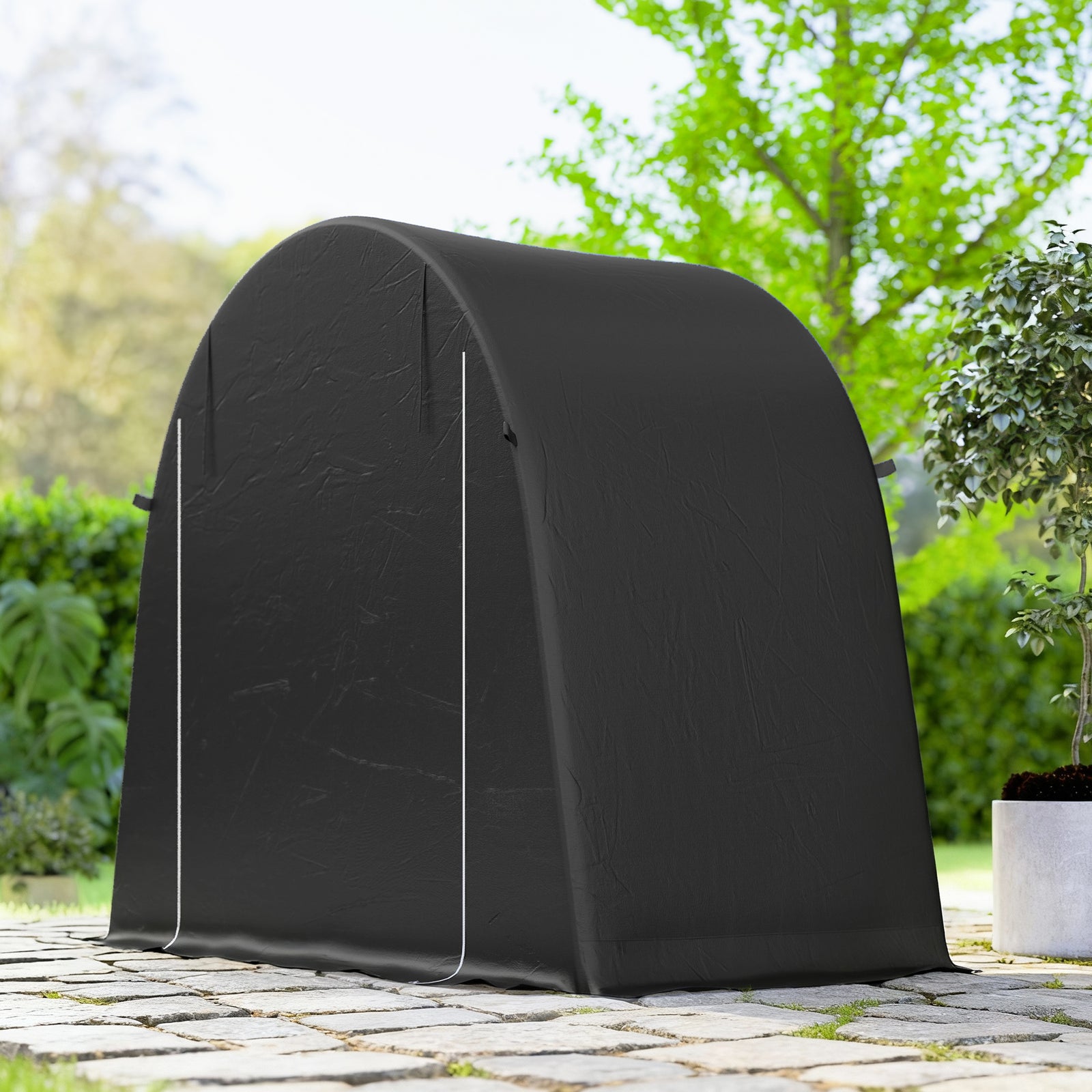 8 X 4 Ft Garden Storage Shed Tent Bike Tent | Dark Grey