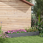 Galvanized Raised Garden Bed 240x60cm