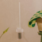 Wall-mounted Toilet Brush, Self-adhesive, White, Compact Stick Collection