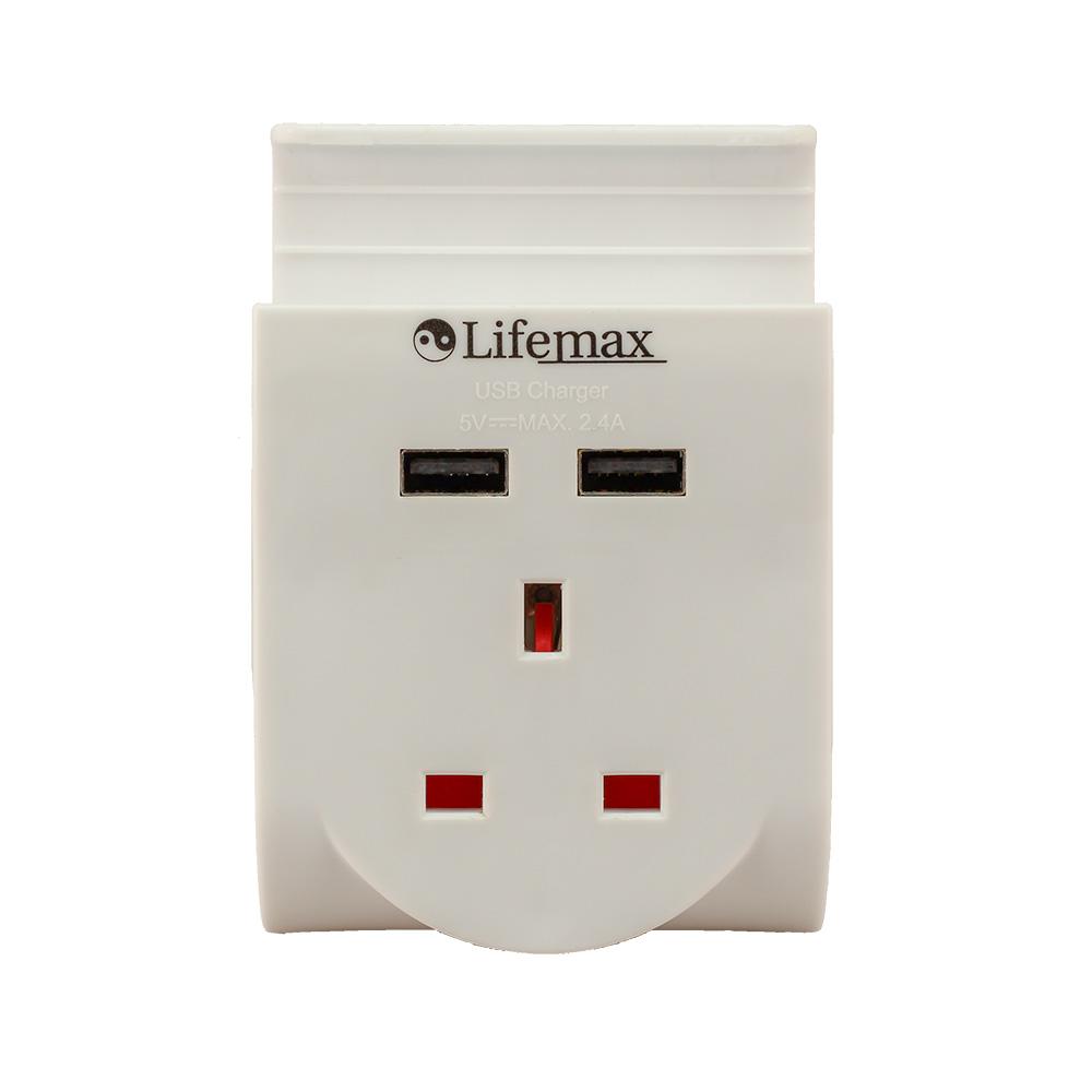 Plug Through Usb Charge, 2.5a Rated, Charging Shelf