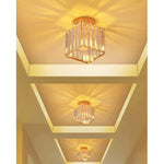 Bath Plus TB+ Modern Crystal Flush Mount Ceiling Light