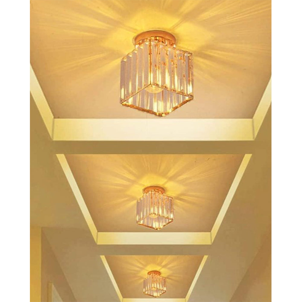 Bath Plus TB+ Modern Crystal Flush Mount Ceiling Light