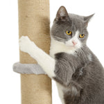 4 Piece Cat Shelves W/ Scratching Post, Steps, Jumping Platform