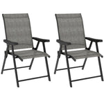 Folding Chair W/ Breathable Mesh Fabric Seat | Set of 2