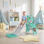 AIYAPLAY 3 In 1 Kids Slide For Indoor With Basketball Hoop