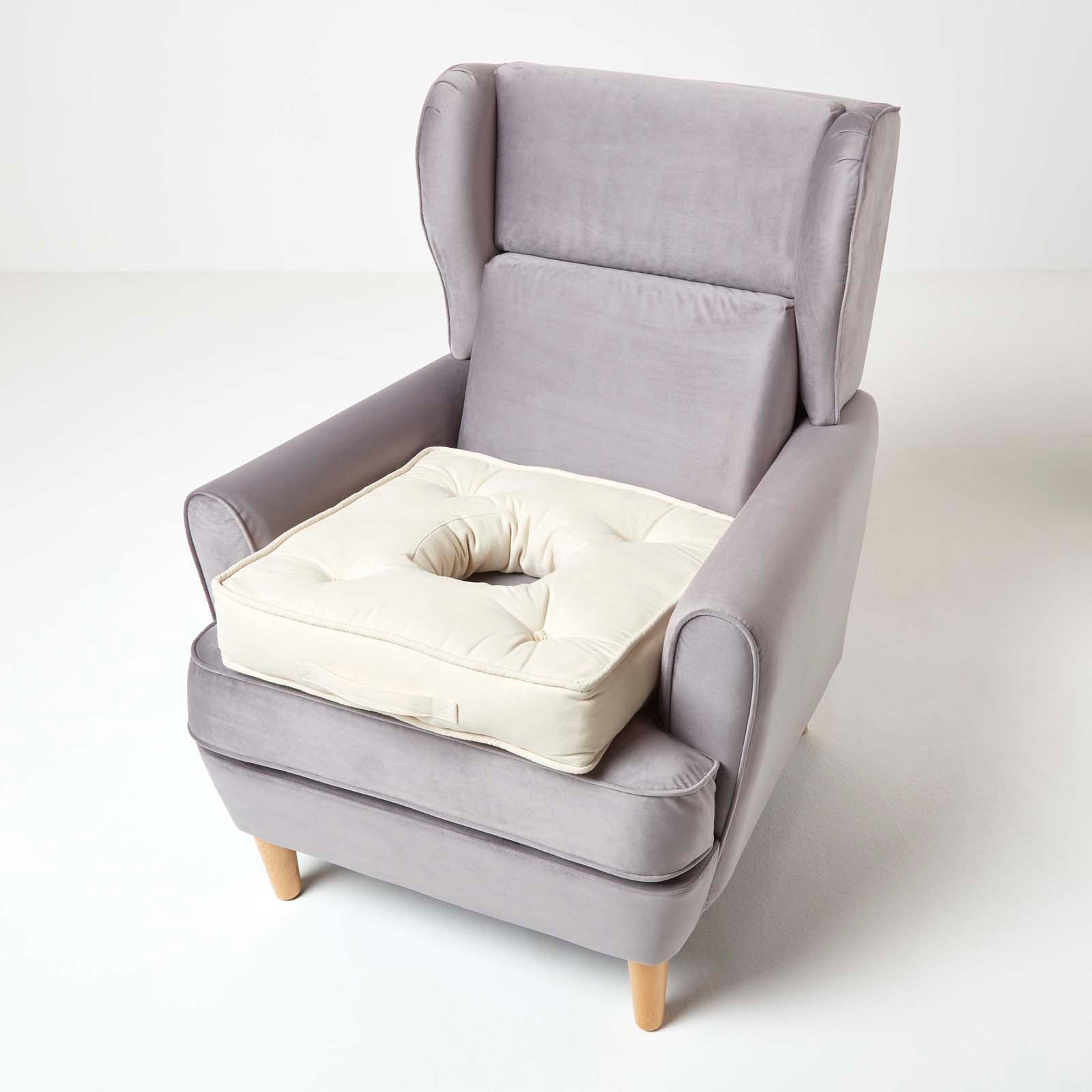 Pressure Relief Armchair Booster Cushion | 50cm x 50cm | Cream