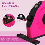 Mini Exercise Bike Portable Pedal Exerciser For Legs | Pink