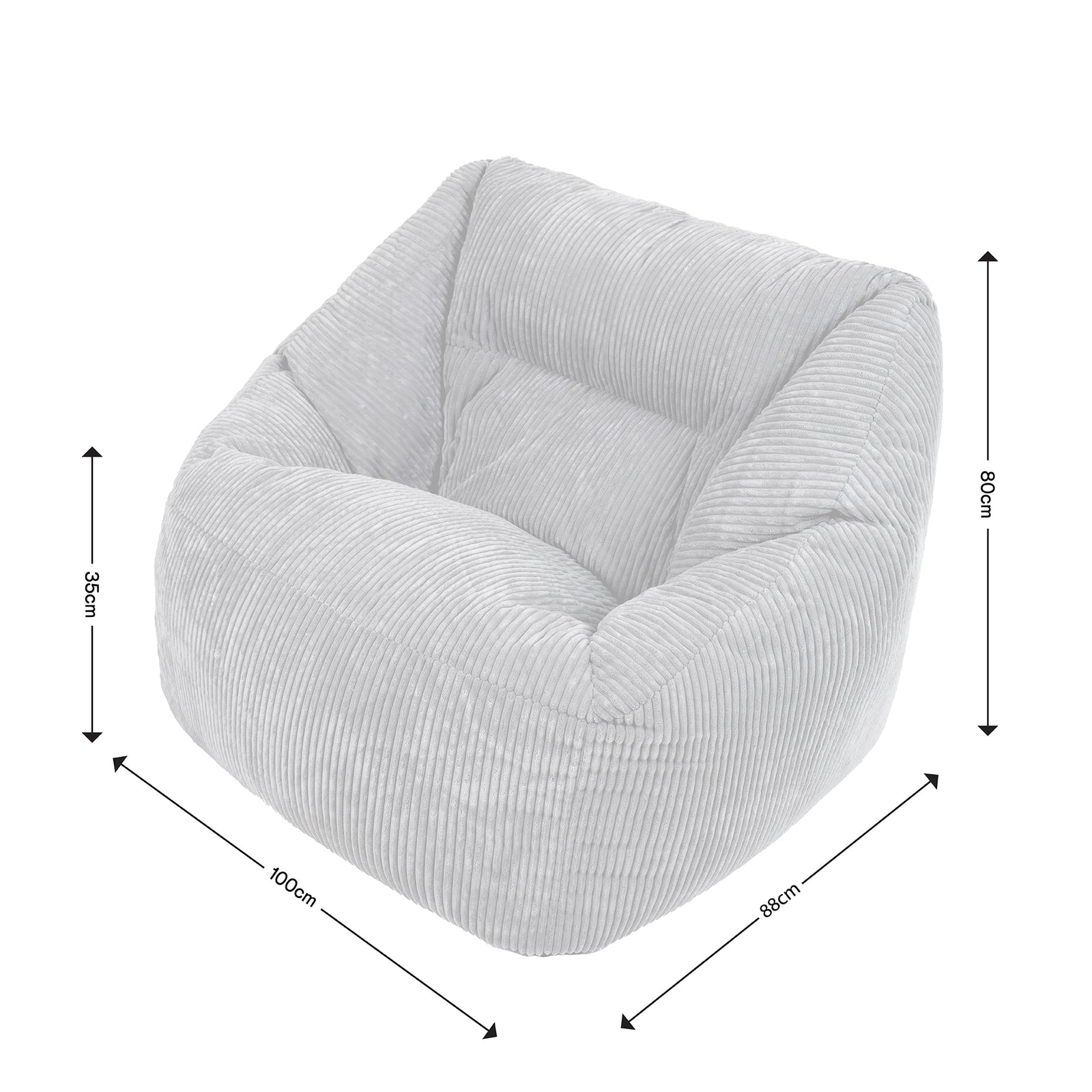 Morgan Cord Armchair & Footstool Set