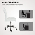 Vanity Chair, Swivel Computer | White
