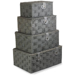 Grey Twisted Paper Rope Storage Basket | Extra Large