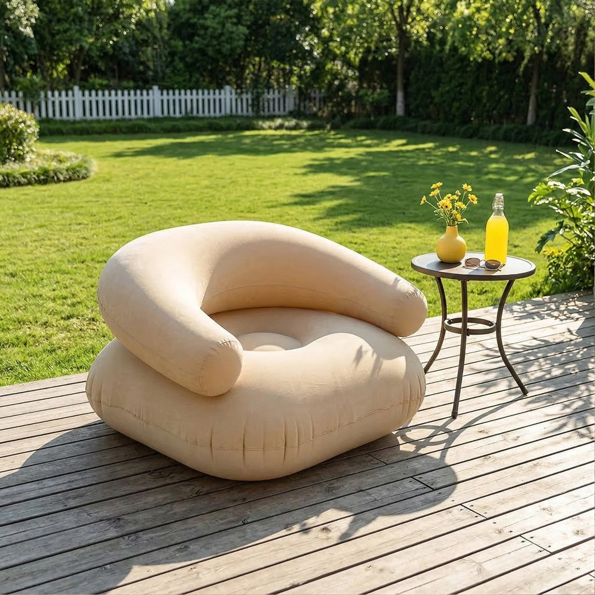 Portable Inflatable Sofa Lounge Chair | Khaki