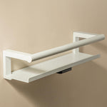 Bathroom Shelf, Organizer, Glass Wiper Matt White Architect S+ Collection