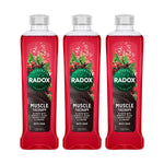 100% Nature Inspired Fragrances Bath Soak, Muscle Therapy, 500ml, 3pk | 3 | Red