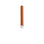 Copper Designer 5w Led Pendant Copper / Rose Gold Industrial Chic Cylindrical Shape
