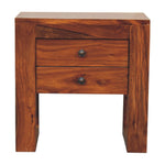 Solid Wood U-square Honey Bedside