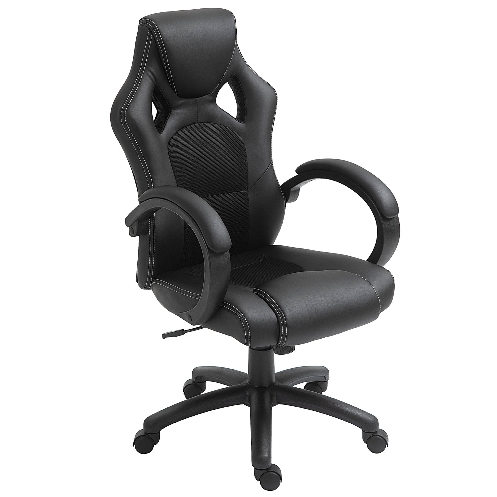 Racing Gaming Office Chair Pu Leather | Black