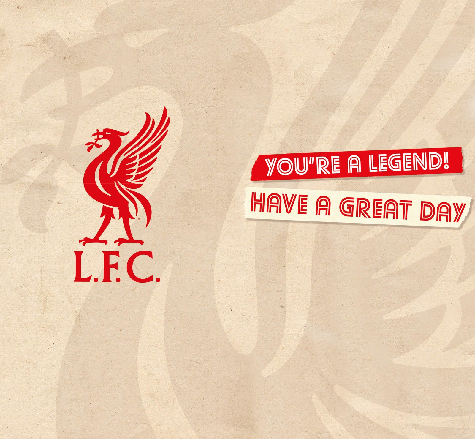 Liverpool FC Dad Birthday Card Official Product